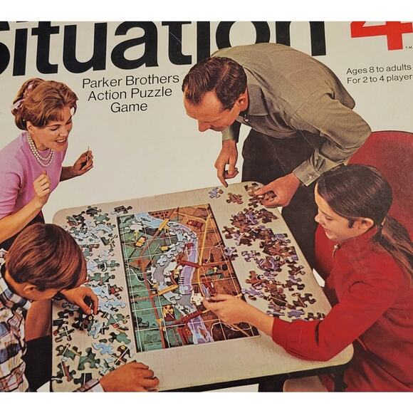 Situation 4 Parker Brothers Action Puzzle Game 1968 - Missing 1 Tank Puzzle Game - Picture 8 of 9